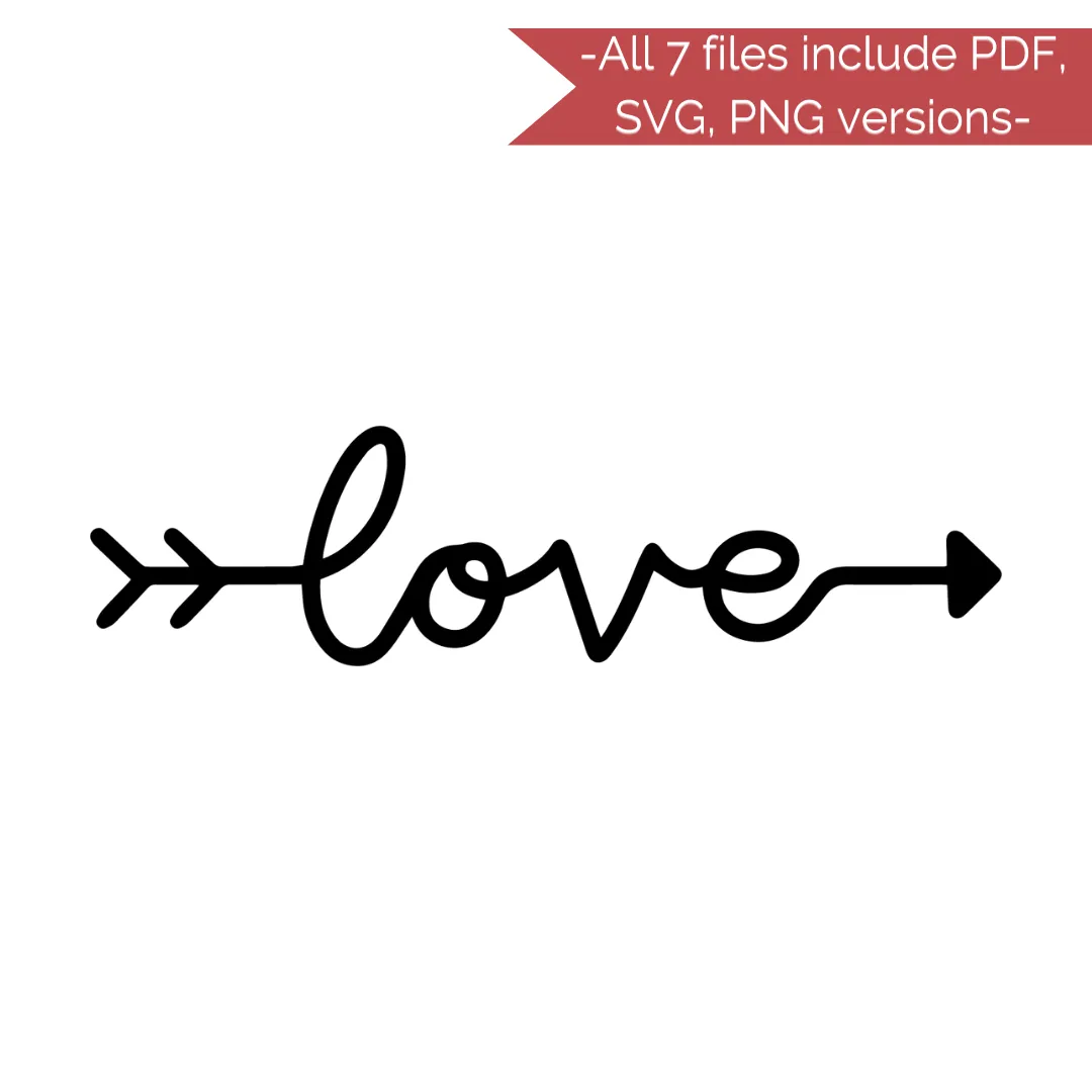 Valentine's Day Stencil Cut Files! 2021 [AI SVG PNG DXF]