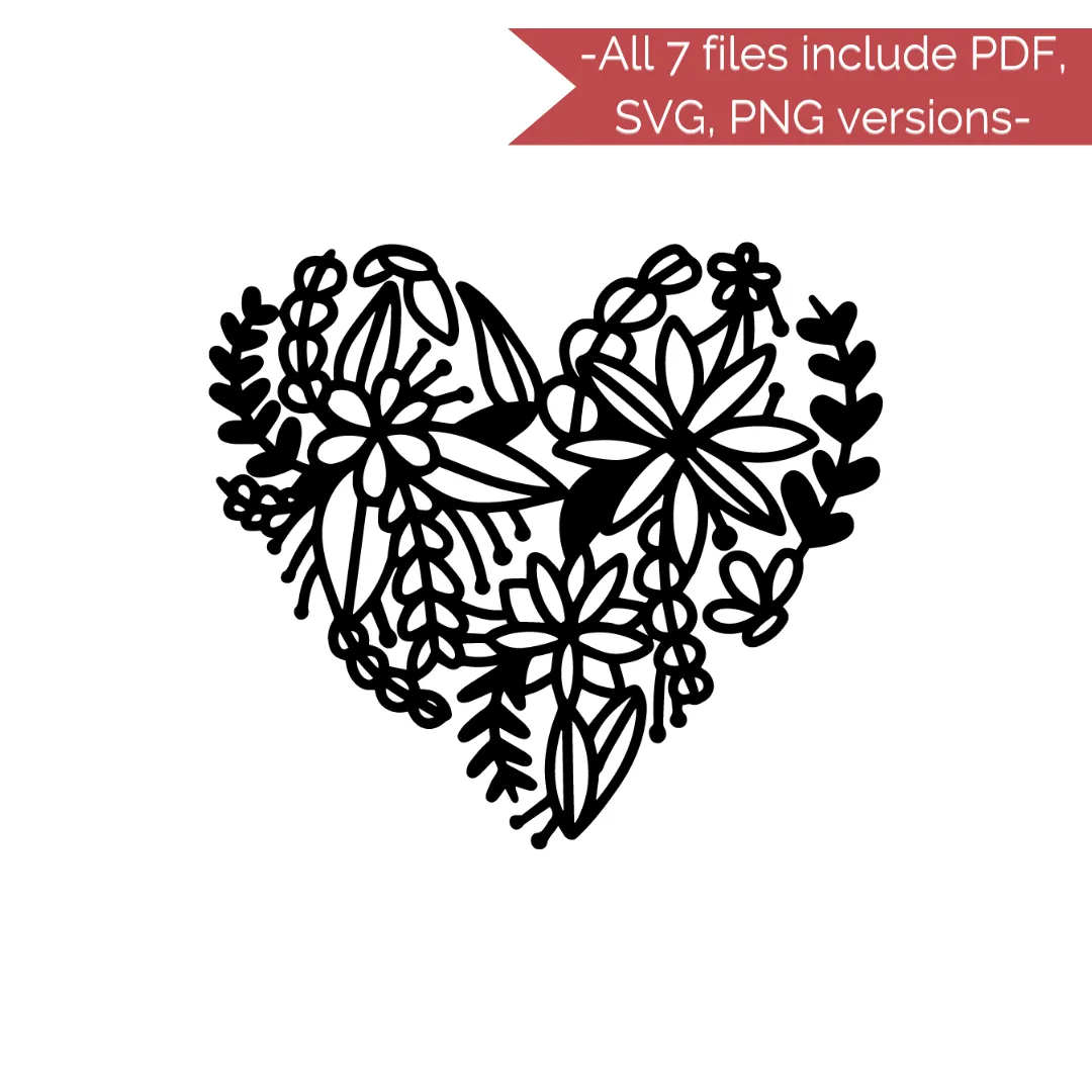 Valentine's Day Stencil Cut Files! 2021 [AI SVG PNG DXF]