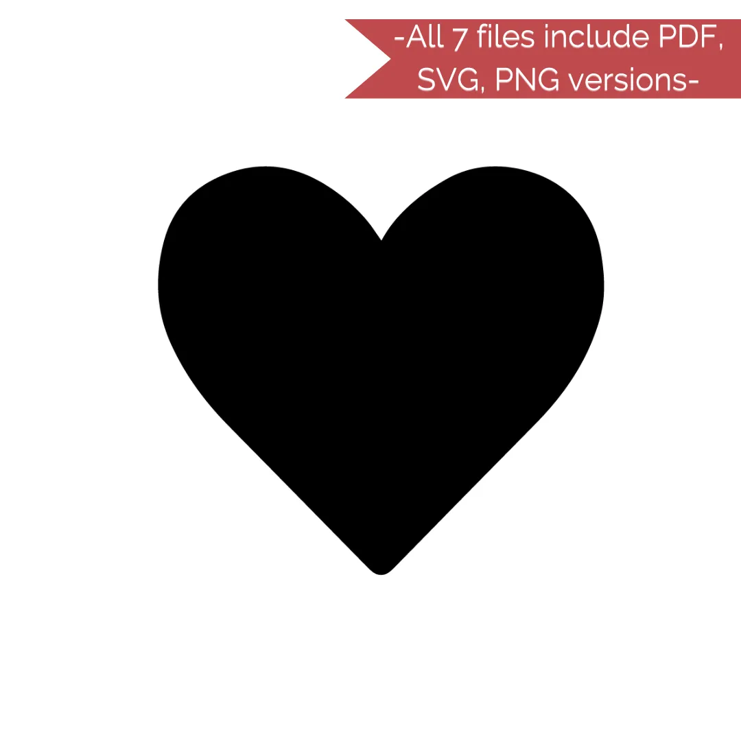 Valentine's Day Stencil Cut Files! 2021 [AI SVG PNG DXF]