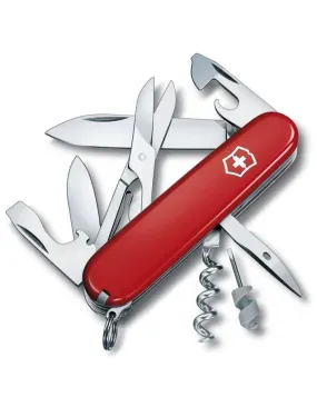 Victorinox Swiss Army Climber No Hook Pocket Knife - Red - 15 Tools - 91mm