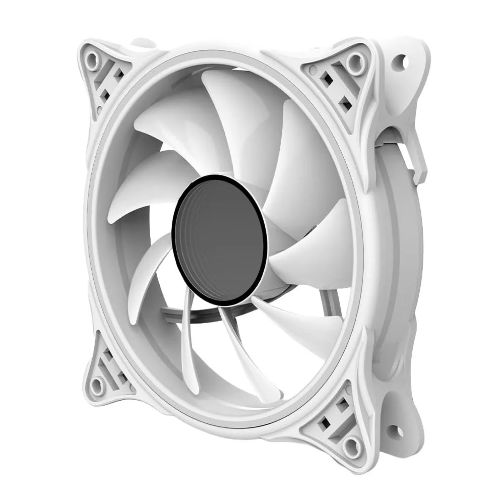 Vida Infinity01 12cm ARGB Dual Ring PWM Case Fan, Hydraulic Bearing, Infinity Mirror Effect, 500-1500 RPM, White