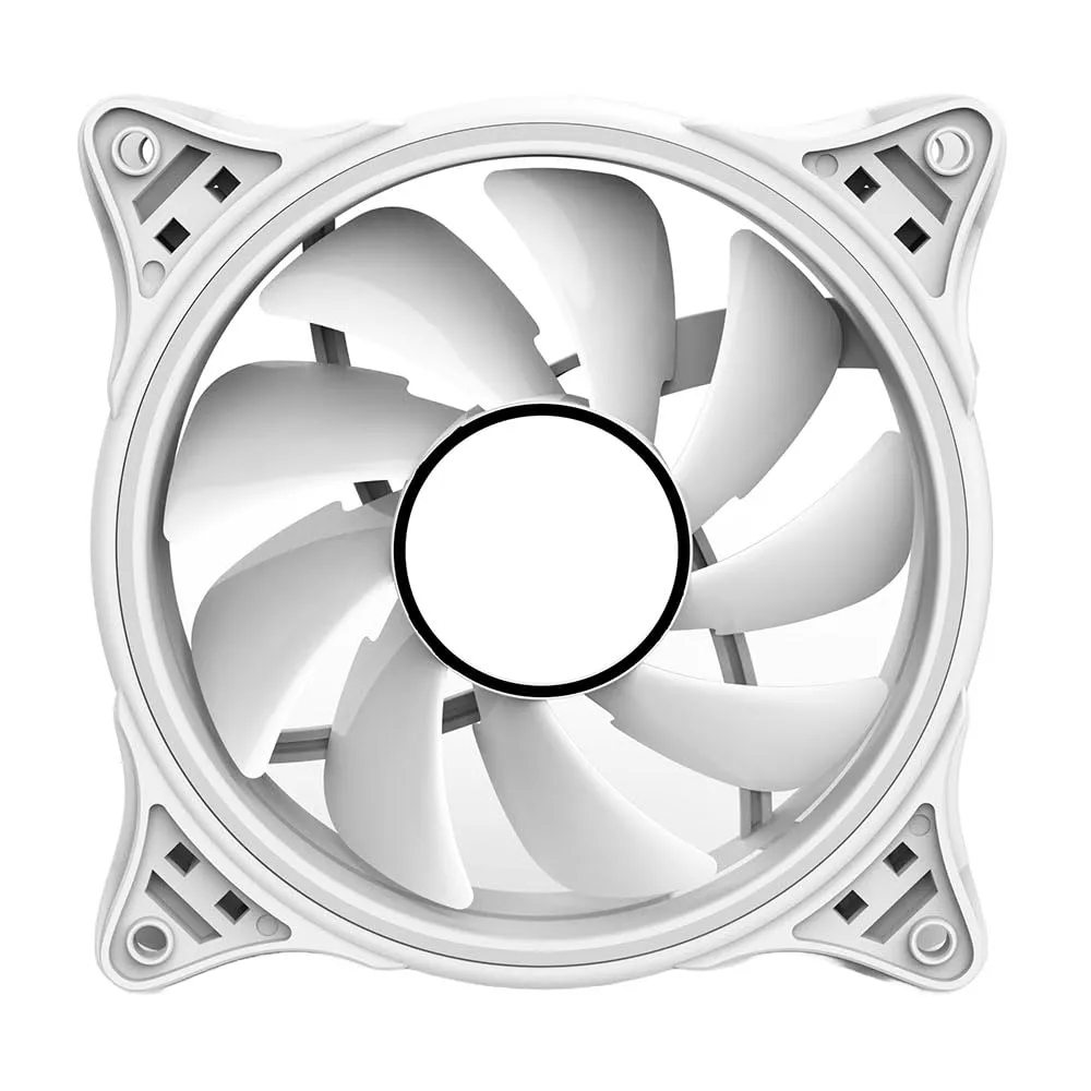 Vida Infinity01 12cm ARGB Dual Ring PWM Case Fan, Hydraulic Bearing, Infinity Mirror Effect, 500-1500 RPM, White