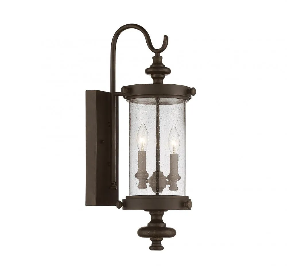 Walnut Outdoor 2 Light Sconce