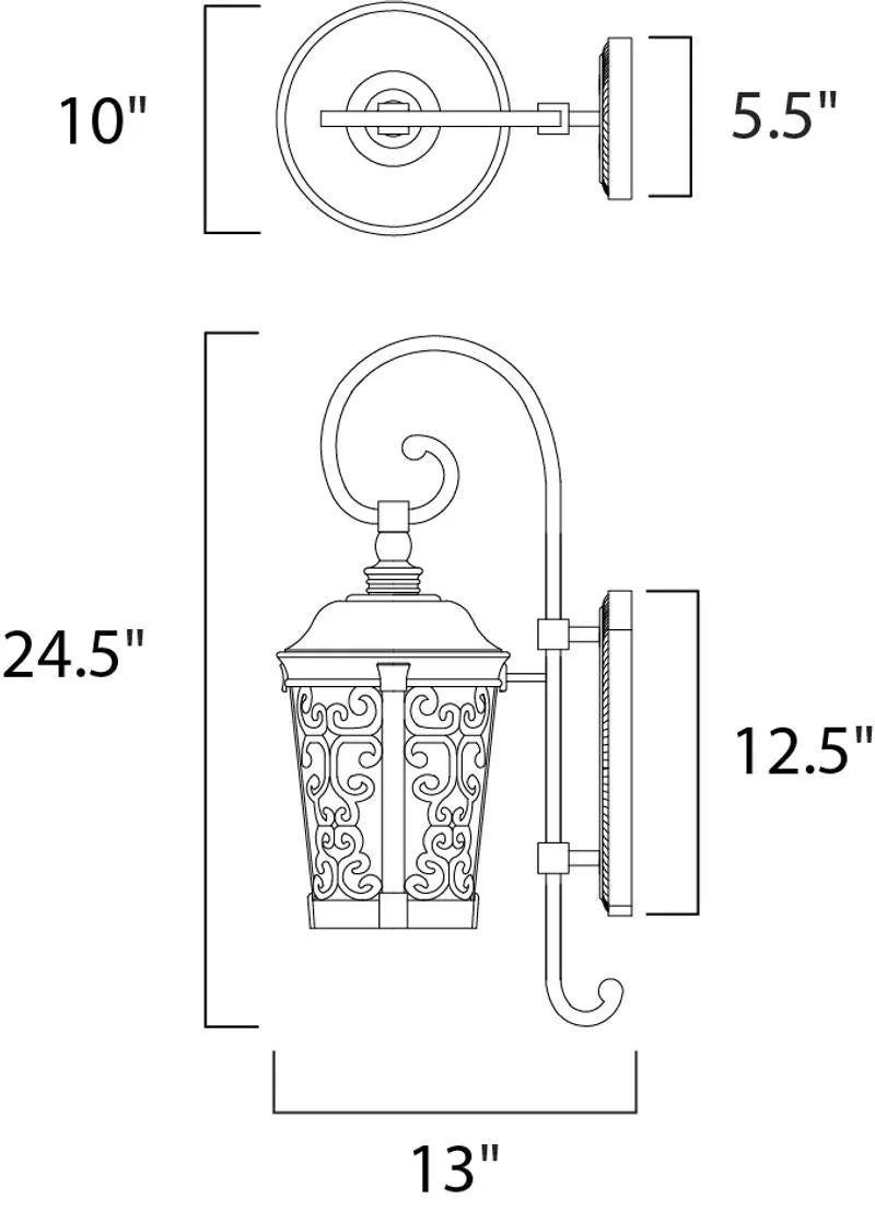 Whisper Dark Sky Outdoor Wall Sconce