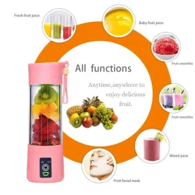 WXB USB Charging 4 Blades Portable Juicer Juice Smoothie Smothie Maker Smoothie Blender  Extractor Batidora Be Machine Mixer