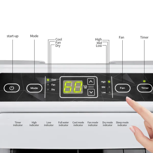 ZOKOP 12000BTU YPS5-12C 110V Overhead Portable Refrigeration Air Conditioner